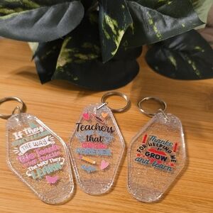 Inspirational Teacher Keychains